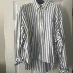 Women’s Polo Ralph Lauren Oversized Fit Striped Shirt size Large